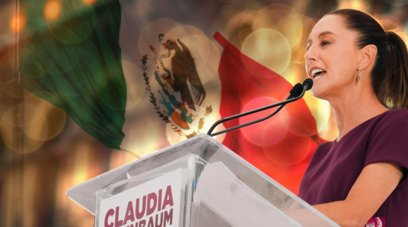 Claudia Sheinbaum como la presidenta de México