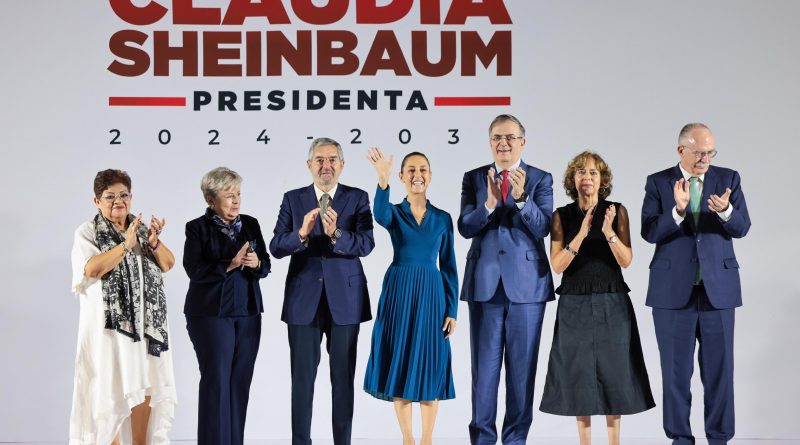 Sheinbaum presenta a los primeros seis personajes de su gabinete